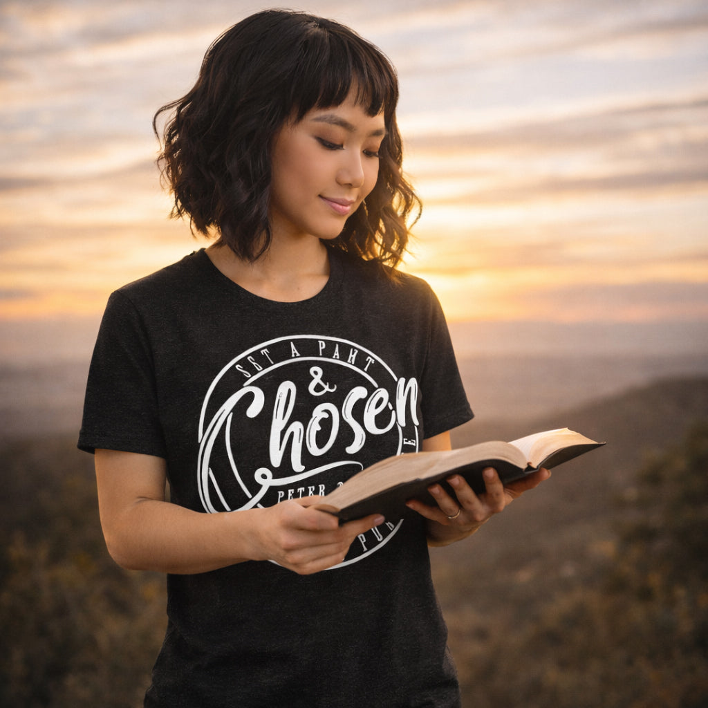 ☝️ CHOSEN (PETER 2:9) † Women's Tee