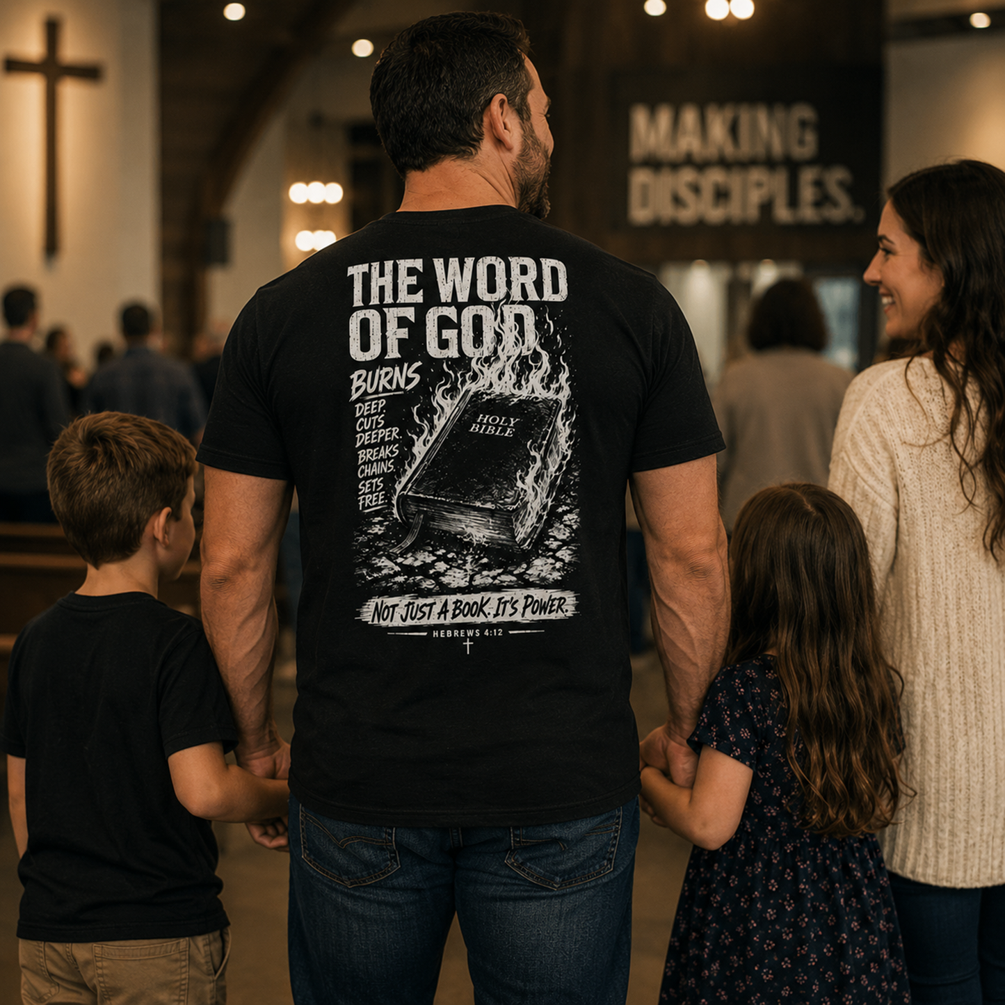 THE WORD OF GOD BURNS™ Christian T-Shirt