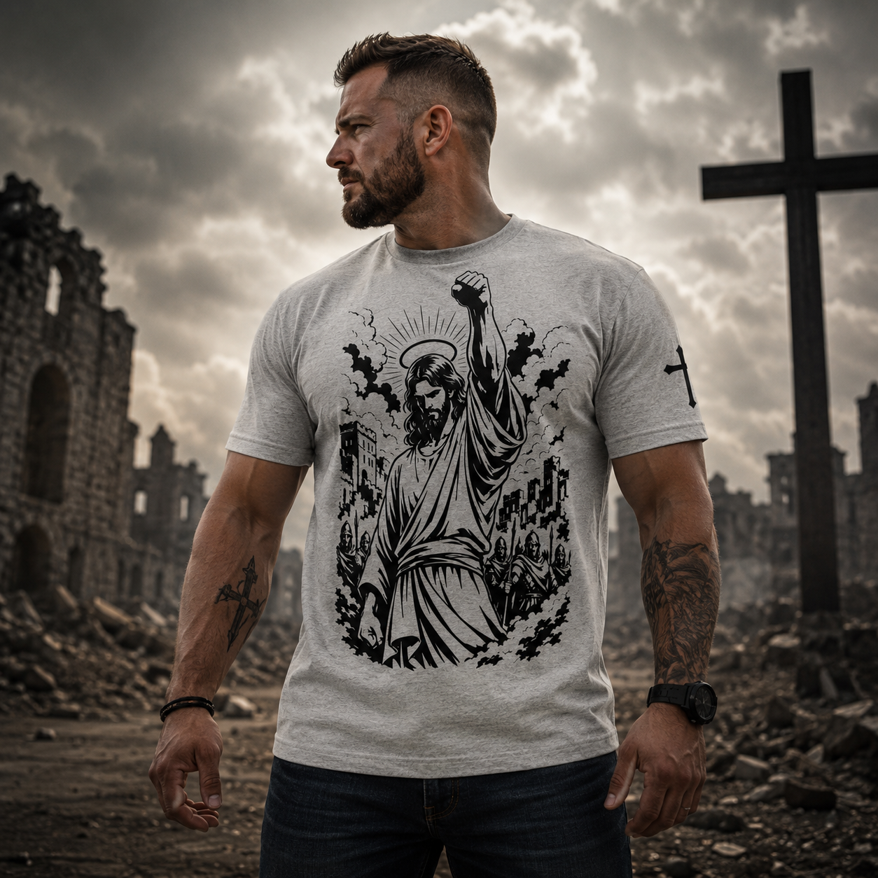 CHRIST OVER CHAOS™ Christian T-Shirt